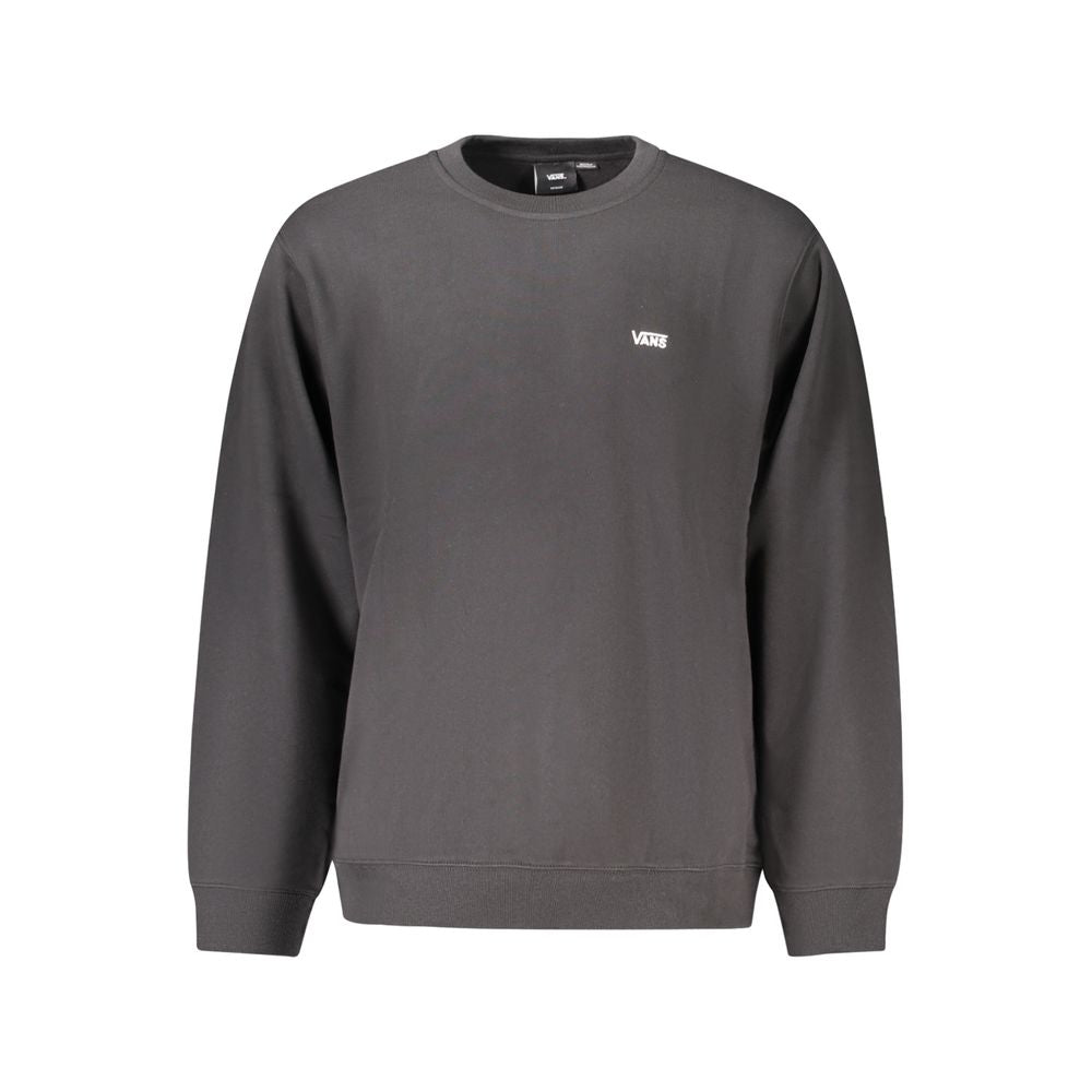 Black Cotton Men's Sweatshirt