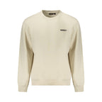 Beige Cotton Men Sweatshirt