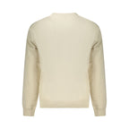 Beige Cotton Men Sweatshirt