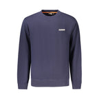 Blue Cotton Men Sweatshirt