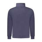 Blue Cotton Men Sweatshirt
