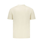 Beige Cotton Men T-Shirt