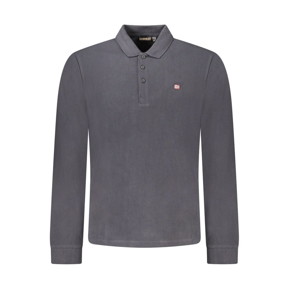 Nero Cotton Men Polo Shirt