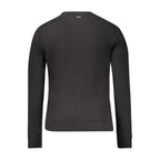 Black Cotton Men Sweater