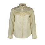 Beige Cotton Women Shirt