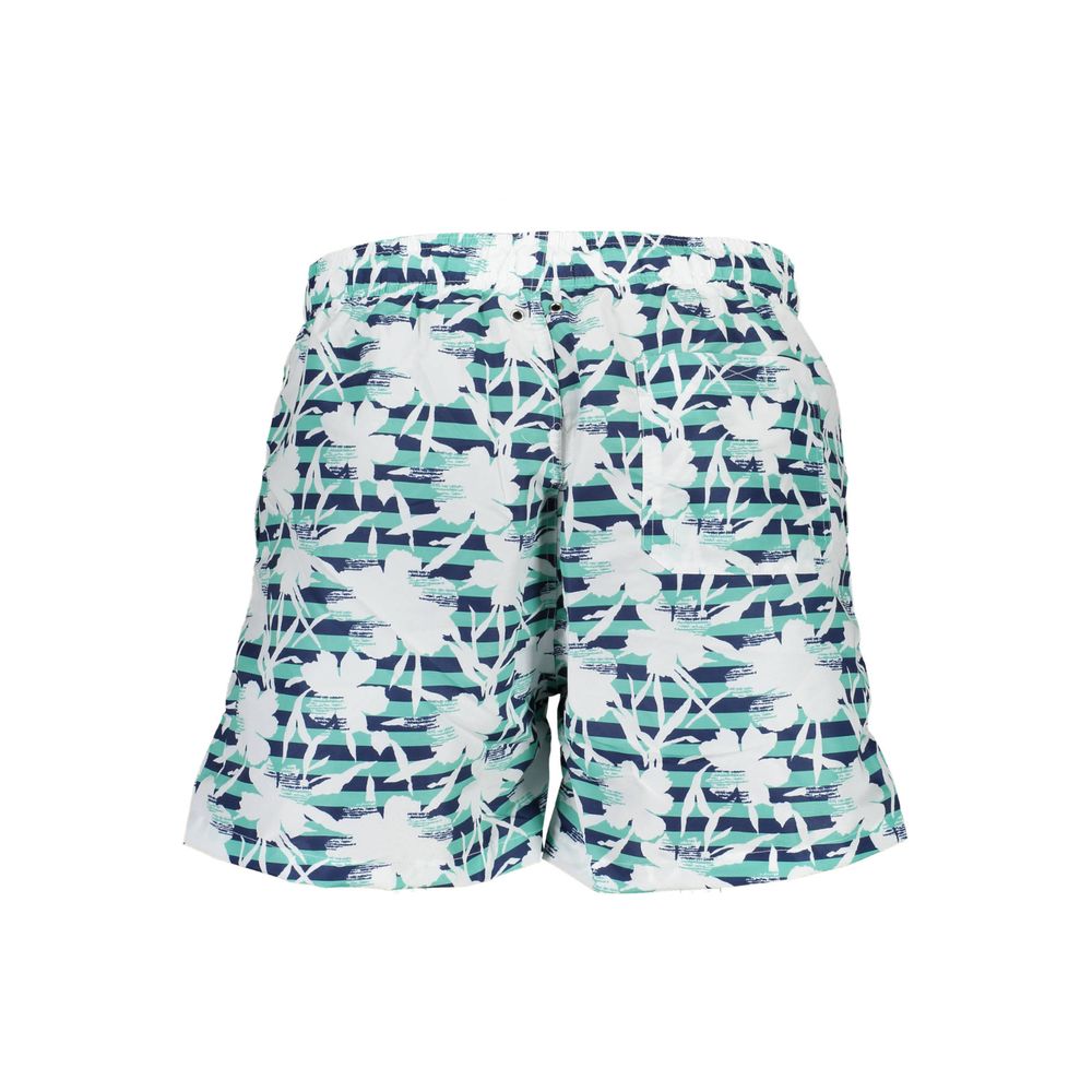 Verde Polyester Men Swim Trunk