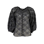 Black Polyester Women's Shirt