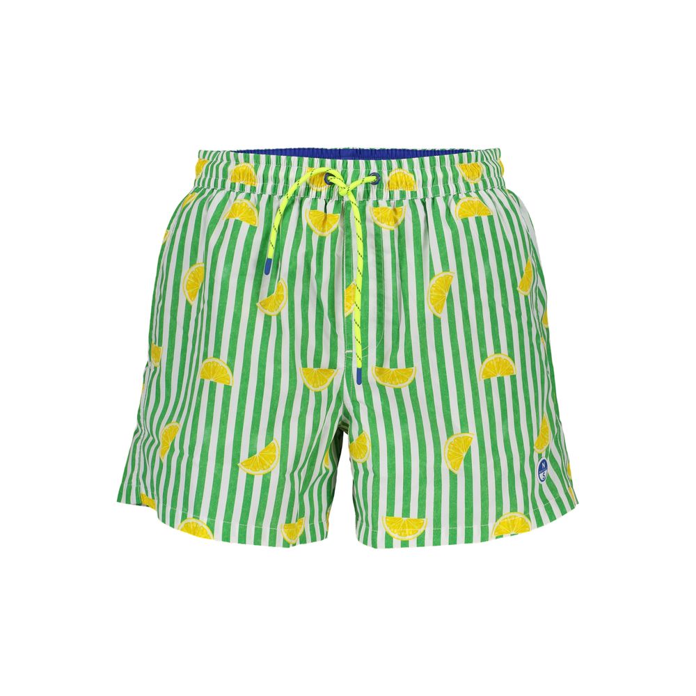 Verde Polyester Men's Swim Trunk