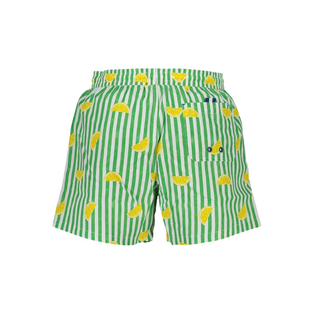 Verde Polyester Men's Swim Trunk