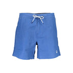 Blu Polyester Men's Swim Trunk