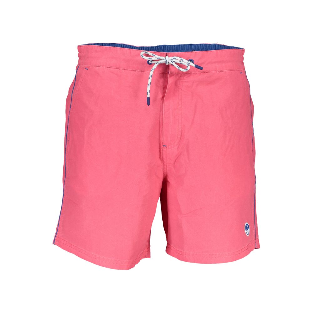 Rosa Polyester Men's Swim Trunk