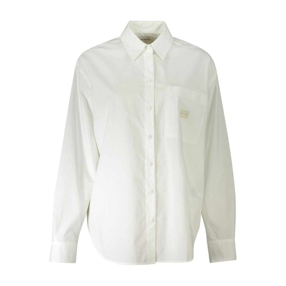 Bianco Cotton Woman Shirt