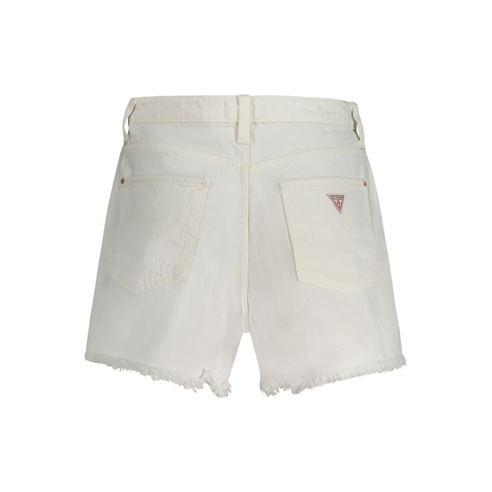 White Cotton Women's Short