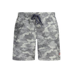 Black Polyester Men's Swim Boxer