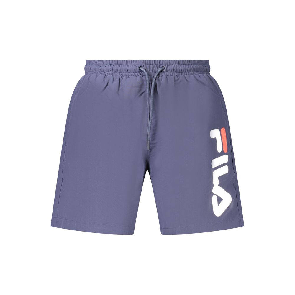 Blu Poliammide Men's Swim Boxer