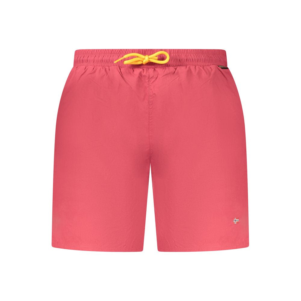 Rosso Poliammide Men's Swim Boxer