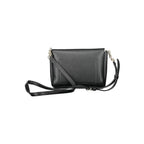 Black Polyurethane Women Shoulder Bag