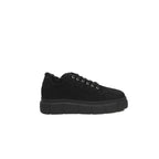 Black Calfskin Women Platform Sneaker
