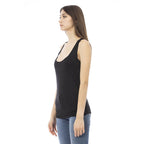 Black Viscose Women Top
