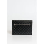 Black Polyester Men Clutch