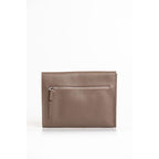 Brown Polyester Men Clutch