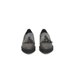 Gray Cowhide Women Loafer