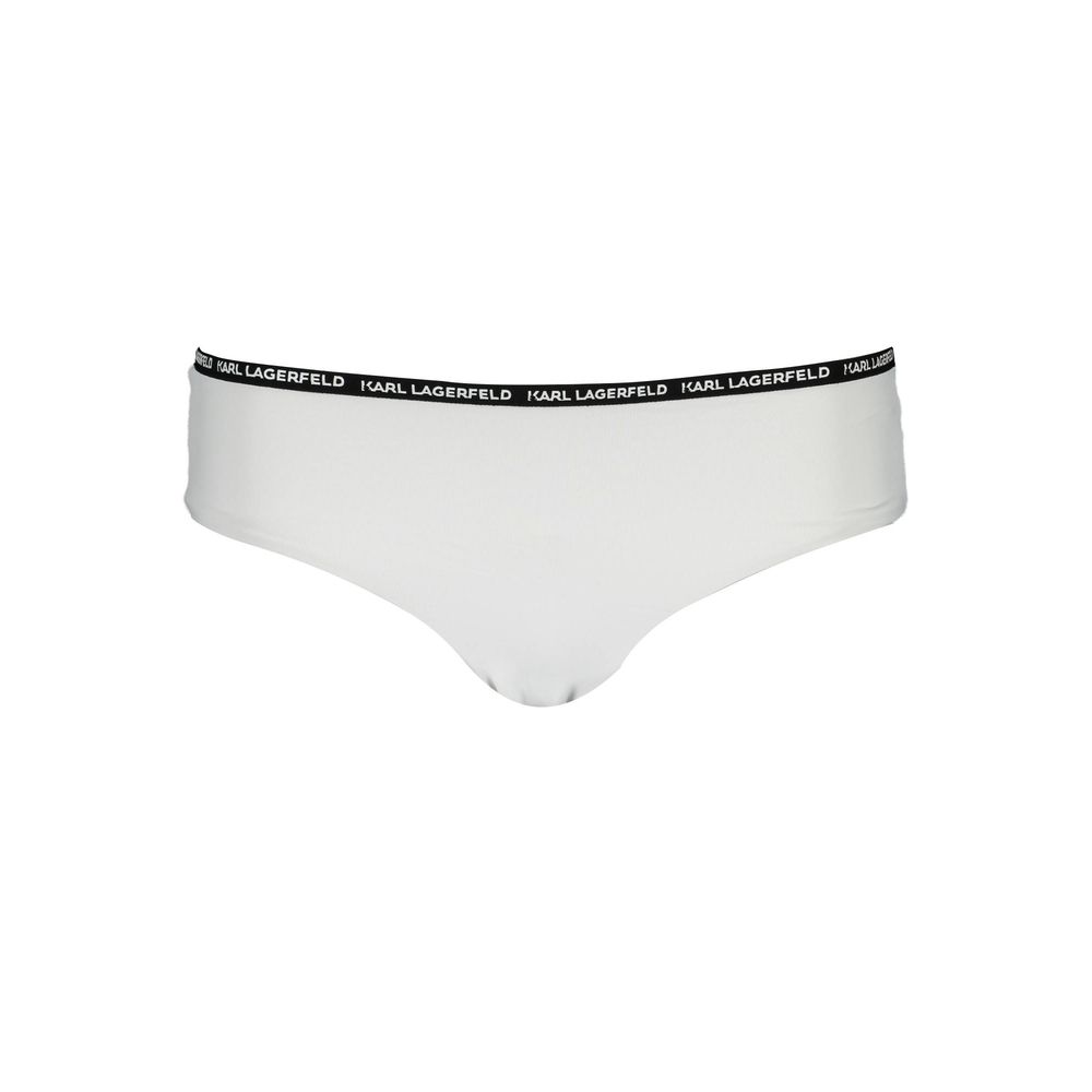 White Polyamide Women's Swim Brief