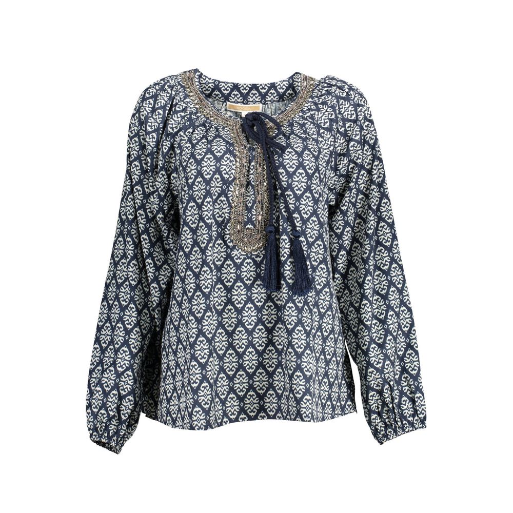 Blu Polyester Womens Blouse
