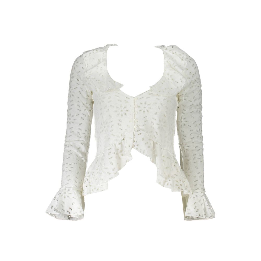 Bianco Cotton Women Blouse