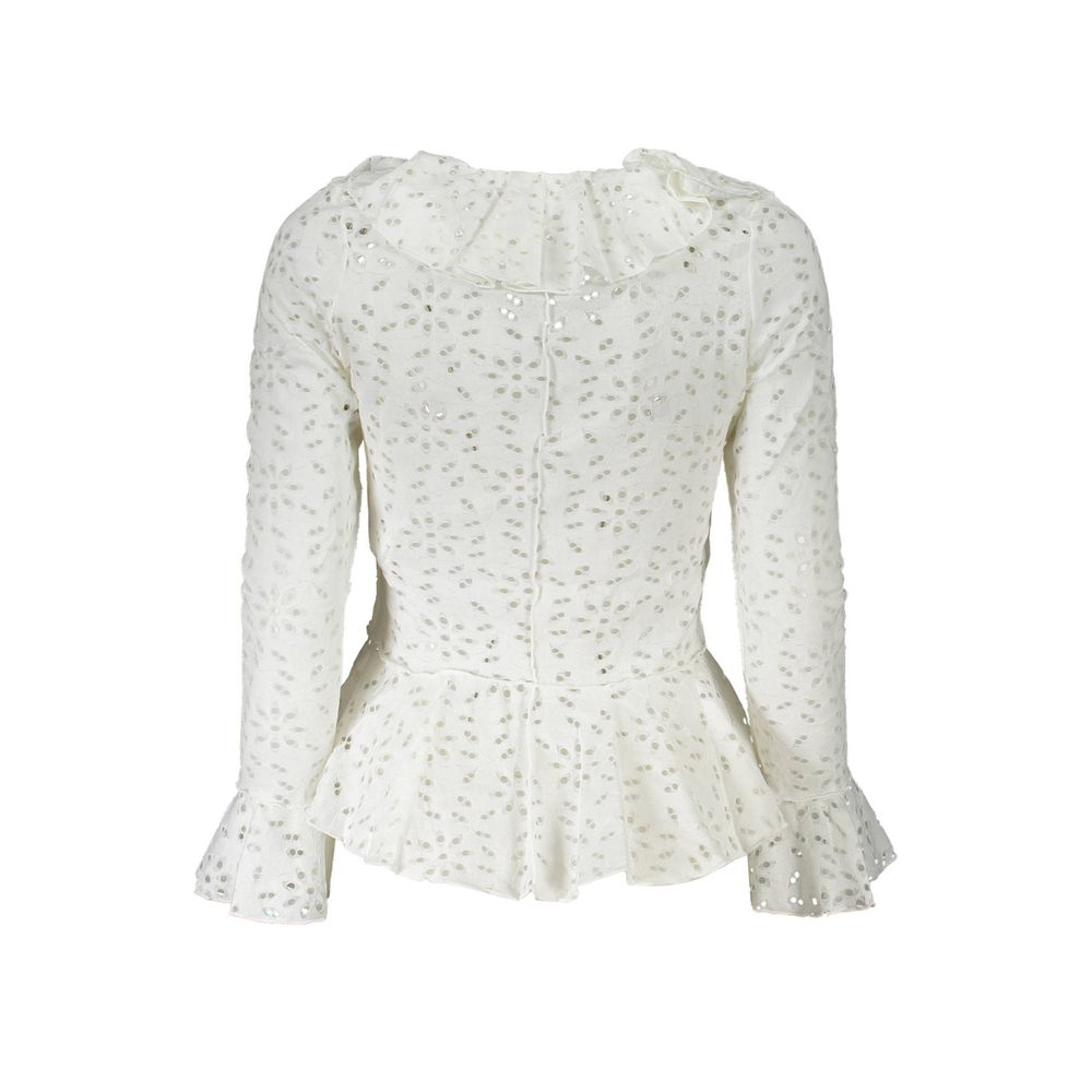 Bianco Cotton Women Blouse