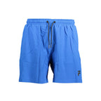 Blu Polyester Men's Swim Trunk