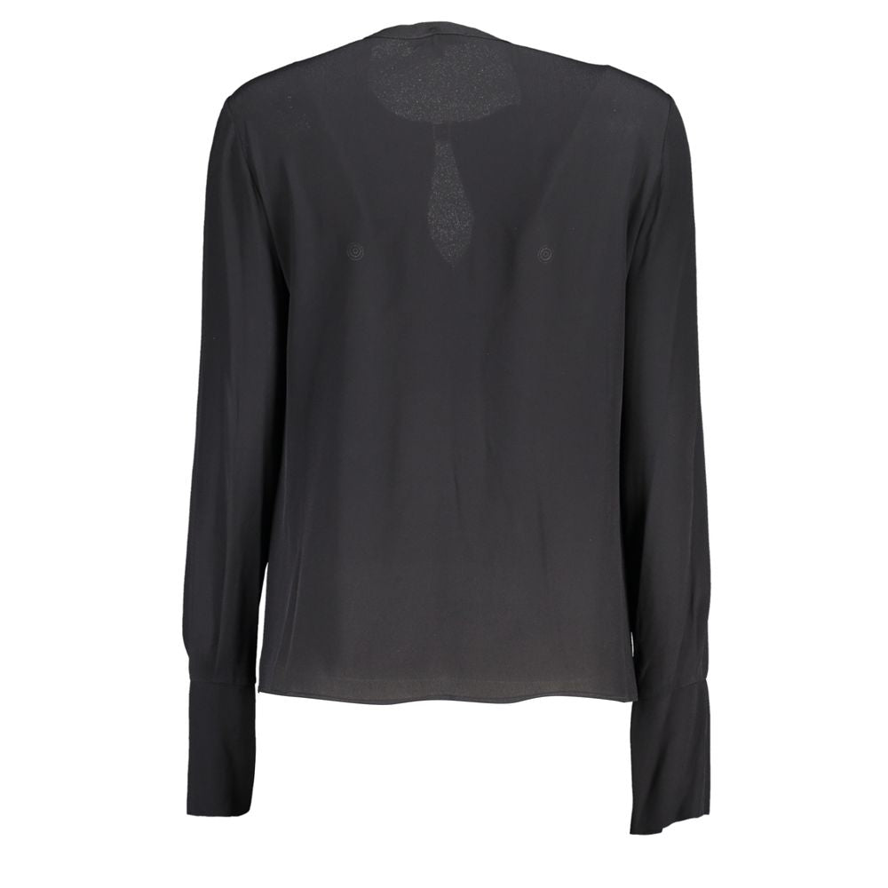 "Black Viscose Women's Blouse"