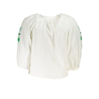 Bianco Polyester Women Shirt