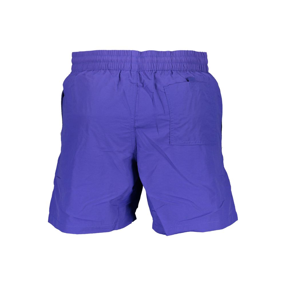 Blu Poliammide Men's Swim Boxer