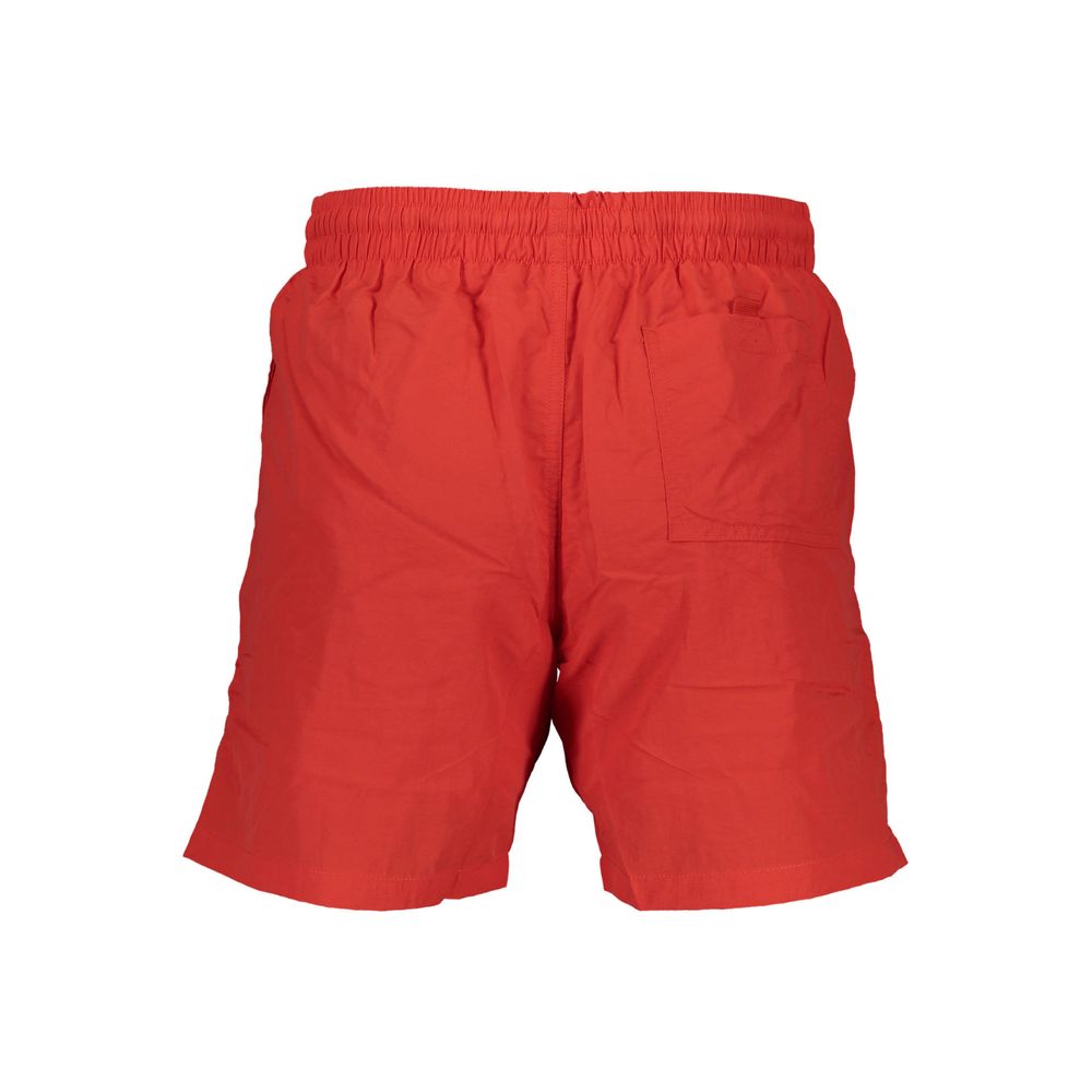Rosso Poliammide Men's Swim Boxer