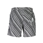 White Polyester Men's Swim Boxer