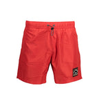 Rosso Polyester Men's Swim Boxer