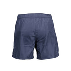 Blu Polyester Men's Swim Boxer