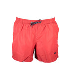 Red Polyester Men's Swim Trunk