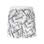 Bianco Polyester Men's Swim Boxer
