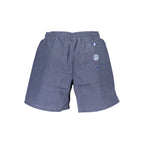 Blu Polyester Men Swim Boxer