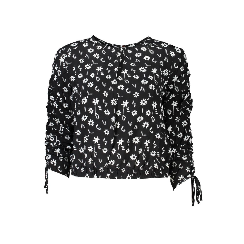 Black Viscose Women Blouse