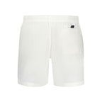 White Polyamide Men's Swim Boxer