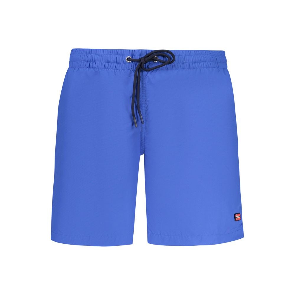 Blu Poliammide Men's Swim Boxer