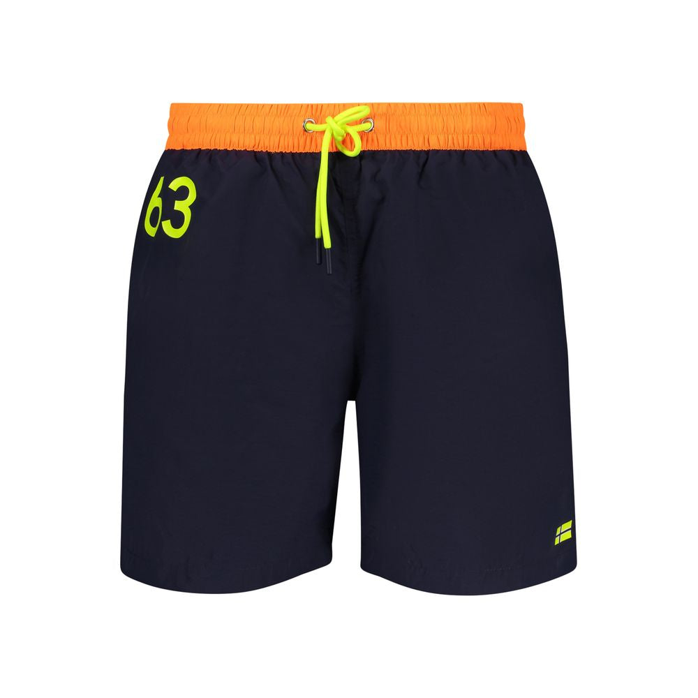 Blu Poliammide Men's Swim Boxer