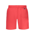 Rosso Poliammide Men Swim Boxer