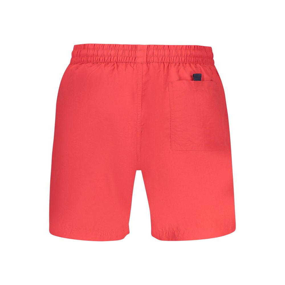 Rosso Poliammide Men Swim Boxer