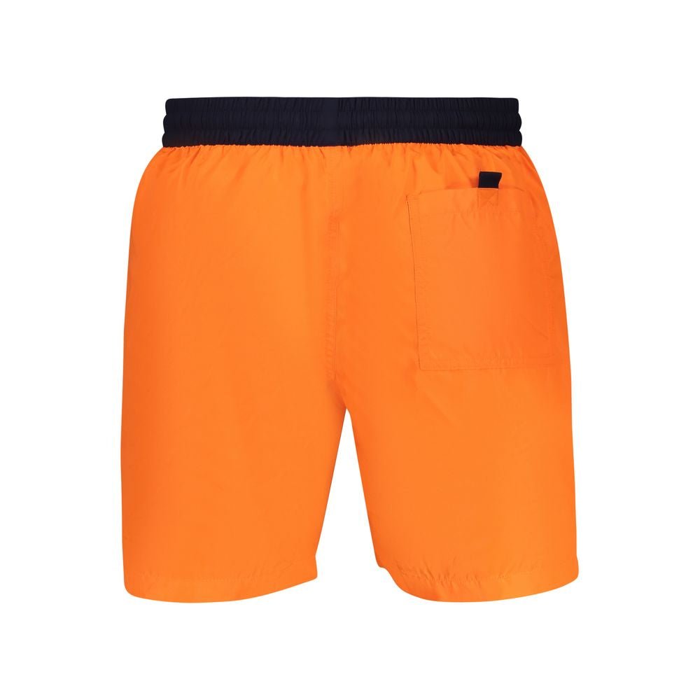 Arancione Poliammide Men's Swim Boxer