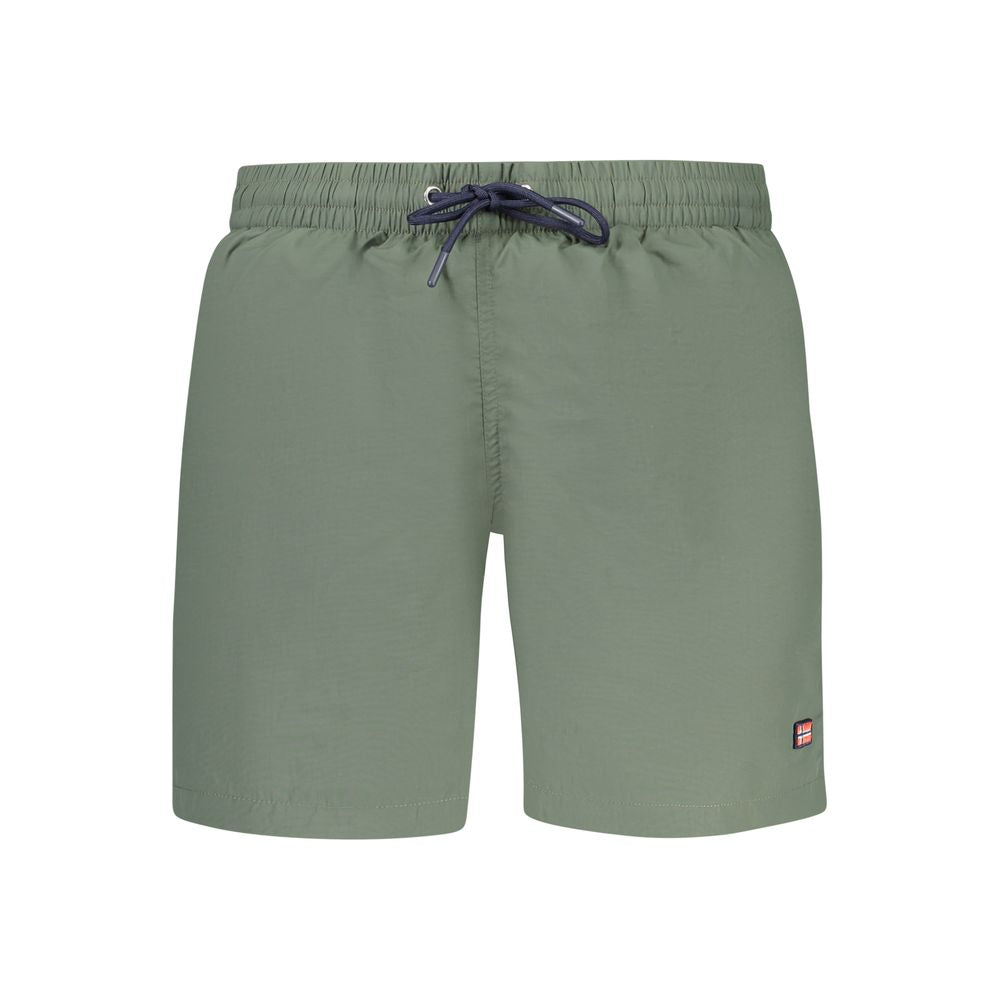 Verde Poliammide Men Swim Boxer