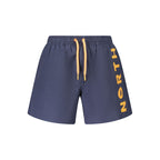 Blue Nylon Men's Swim Trunk